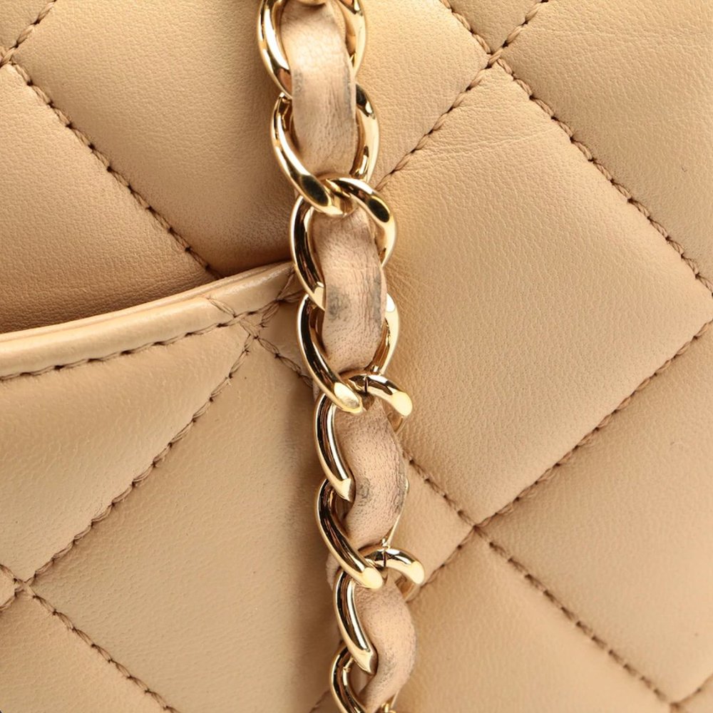 Chanel Lambskin Beige Medium Trendy CC Top Handle Bag - Picture 12 of 13
